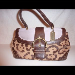 Coach Limited Edition animal print purse